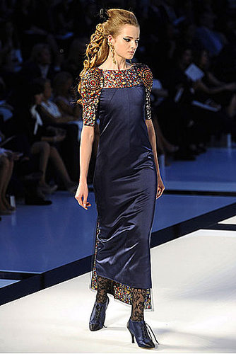 Karl Lagerfeld's Fall 2009 Chanel Couture: All High/Low Skirts and Perfume Bottles Karl Lagerfeld's Fall 2009 Chanel Couture: All High/Low Skirts and Perfume Bottles