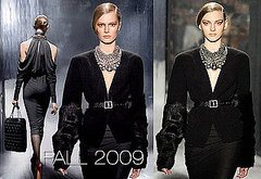 Donna Karan Places Toni Garrn's Head on Other Models' Bodies for Fall 2009 Ads