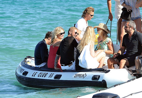 Naomi Campbell, Kate Moss, Karen Mulder Meet Up with Designers for a Little Yacht Vacationing