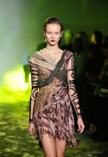 Rodarte, Inspired by Death Valley and Vultures, Go Goth Tribal Warrior for Spring 2010 Rodarte, Inspired by Death Valley and Vultures, Go Goth Tribal Warrior for Spring 2010
