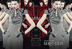 Alexander McQueen Teases Spring 2010 Collection as Fall 2009 Campaign Pops Up