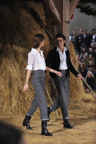 Chanel Goes Farm Girl, Takes a Roll in Hay for Spring 2010 Chanel Goes Farm Girl, Takes a Roll in Hay for Spring 2010