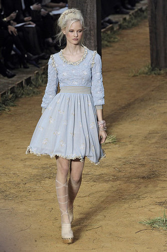 Chanel Goes Farm Girl, Takes a Roll in Hay for Spring 2010 Chanel Goes Farm Girl, Takes a Roll in Hay for Spring 2010