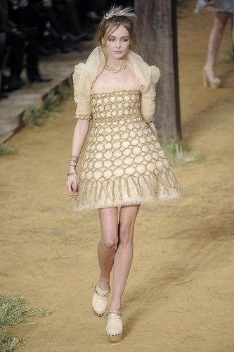 Chanel Goes Farm Girl, Takes a Roll in Hay for Spring 2010 Chanel Goes Farm Girl, Takes a Roll in Hay for Spring 2010