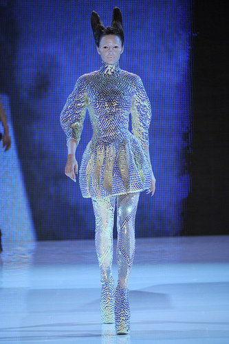 Alexander McQueen Shows Holographic Alien Beauties for Spring 2010 Alexander McQueen Shows Holographic Alien Beauties for Spring 2010
