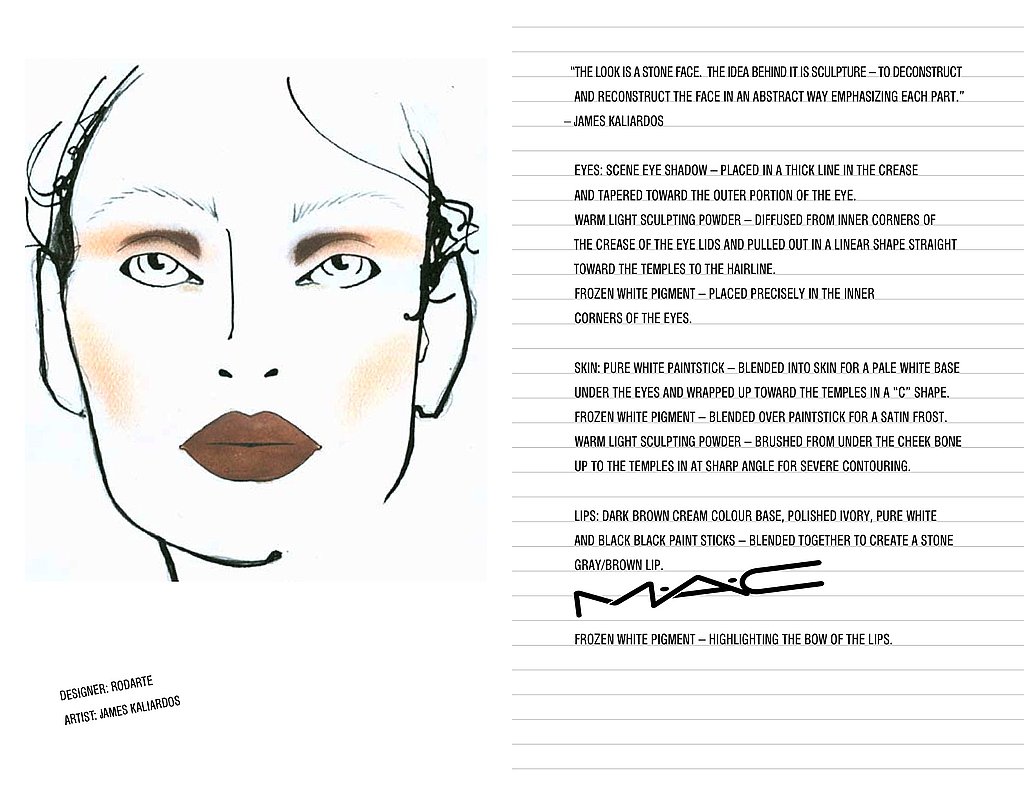 M.A.C. Makeup Looks From The Fall 2009 Shows: Part Three M.A.C. Makeup Looks From The Fall 2009 Shows: Part Three