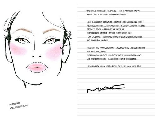M.A.C. Makeup Looks From The Fall 2009 Shows: Part Two 