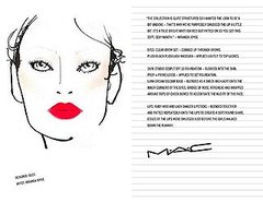 M.A.C. Face Charts From The Fall 2009 Shows: London Edition 