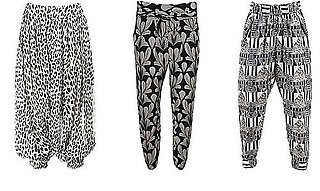 Shopping: Black & White Printed Harem Trousers 