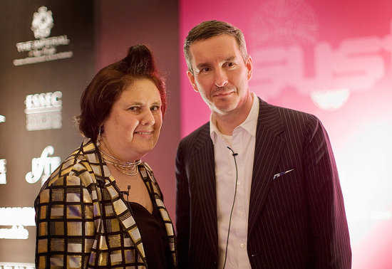 Suzy Menkes and Dries Van Noten 