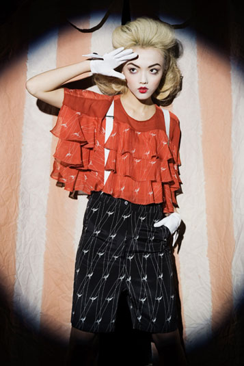 Photo: Shannon Sinclair, Style: Karen Levitt, Makeup: Masha G, Hair: Francky L'Official, Set: We Are Rocket Science, Model: Mila