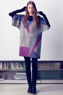 Hand-loomed ahimsa (nonviolent) silk dress blessed by H.H. the Dalai Lama, hand dyed with iris root, sumac leaves, boiled carob, etc. Organic cotton/lycra catsuit.
Hand-loomed ahimsa (nonviolent) silk dress blessed by H.H. the Dalai Lama, hand dyed with iris root, sumac leaves, boiled carob, etc. Organic cotton/lycra catsuit.