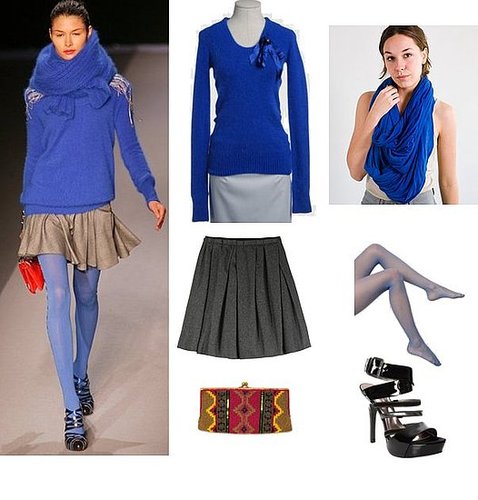 A Look We Love: Cobalt and Gray 