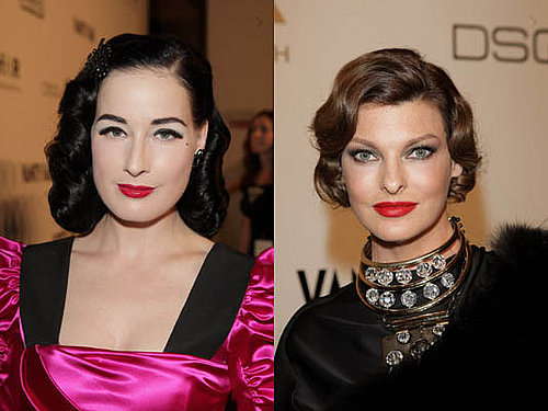 Who Wore the Retro Look Better at amfAR?
