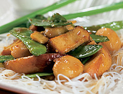 Tofu Peach Stir-Fry Recipe