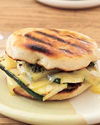 Fast & Easy Recipe For Grilled Gruyere & Zucchini Pesto Sandwiches