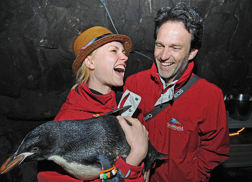 Photos of Anna Paquin and Steven Moyer at Sea World in San Diego Photos of Anna Paquin and Steven Moyer at Sea World in San Diego
