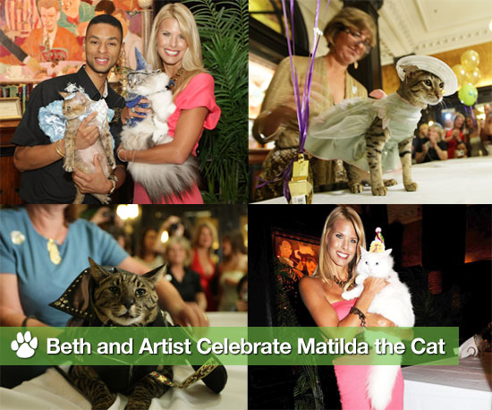 Photos of Beth Ostrosky and Artist From Groomer Has It at Matilda the Cat's Birthday Party