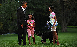 First Dog Bo and the Obamas on Sept. 15