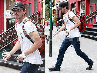 Photos of Shia LaBeouf Getting into a Car in NYC