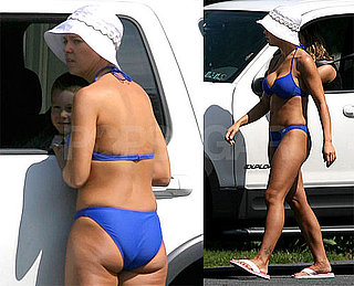 Kate Gosselin Bikini Photos Outside Her Reading, PA, Home After Announcing Split From Jon Gosselin