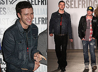 Photos of Justin Timberlake at the William Rast Mens Fashion Show in Paris