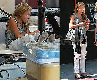 Photos of Blonde Jessica Alba in LA