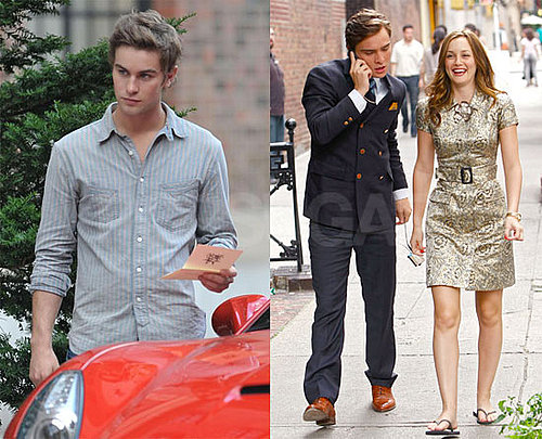 Photos of Chace Crawford, Ed Westwick, Leighton Meester on the Set of Gossip Girl in NYC