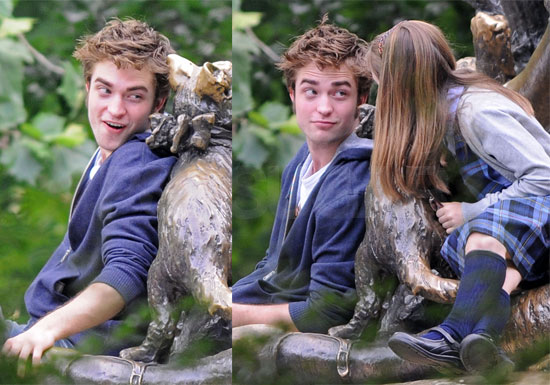 Photos of Robert Pattinson Filming Remember Me