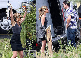 Photos of Jennifer Aniston and Gerard Butler on the Set of The Bounty