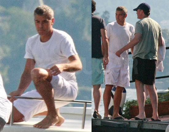 Photos of Clooney in Lake Como Photos of Clooney in Lake Como