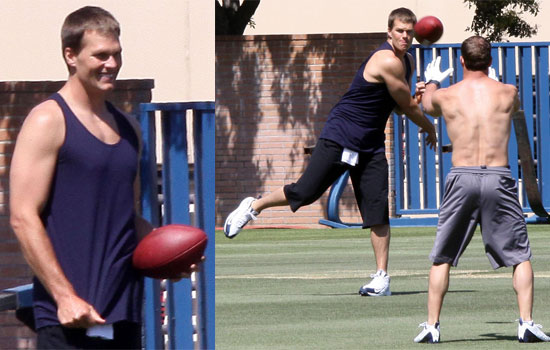 Photos of Tom Brady Training