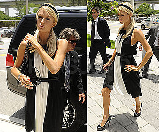 Photos of Paris Hilton Arriving at Court in Miami