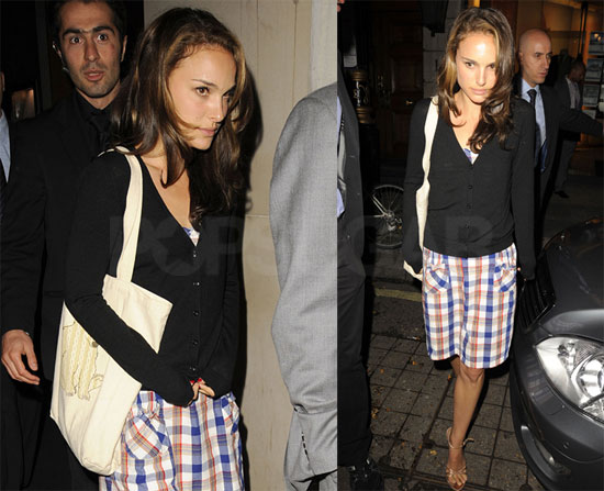 Photos of Natalie Portman Leaving Nobu