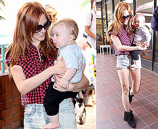 Photos of Ashlee Simpson and Bronx Wentz at Creation Station