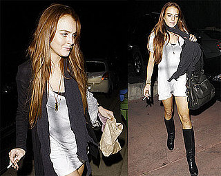 Photos of Lindsay Lohan Arriving at Samantha Ronson's House in LA