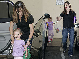 Photos of Jennifer Garner Picking Up Violet From School