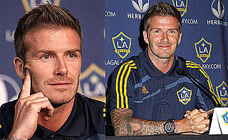 Photos of David Beckham at a Galaxy Press Conference in Hoboken