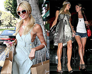 Photos of Paris and Nicky Hilton Getting Dinner and Shopping in LA