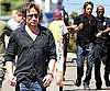 Photos of David Duchovny on Set