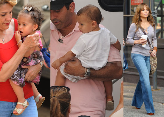 Photos of Jennifer Lopez and Babies on Set Photos of Jennifer Lopez and Babies on Set