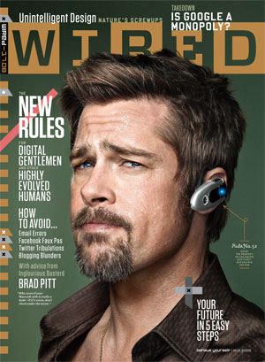 Photos and Quotes from Brad Pitt in Wired Magazine; Says Don't Take Your Phone in the Bathroom or Take Photos of a Wife's Butt