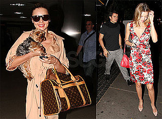 Photos of Miranda Kerr in LA With Her Dog Frankie, With Orlando Bloom at Bar Marmont