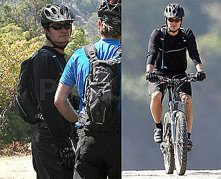 Photos of Orlando Bloom Mountain Biking in the Hollywood Hills