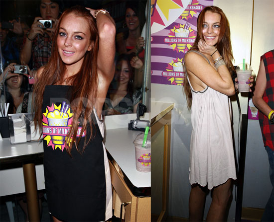 Photos of Lindsay Lohan at a Milkshake Shop 