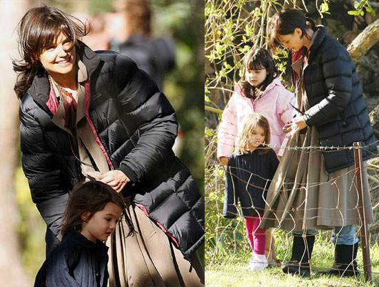 Photos of Katie Holmes and Suri Cruise on the Set 