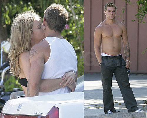 Shirtless Photos of Ryan Phillippe Kissing Abbie Cornish in LA