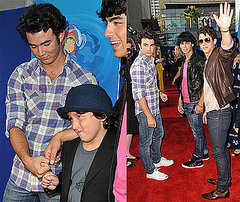 Photos of Nick Jonas, Joe Jonas, Kevin Jonas, Frankie Jonas at the Premiere of Ponyo
