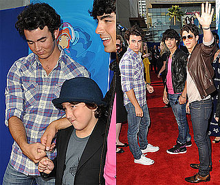 Photos of Nick Jonas, Joe Jonas, Kevin Jonas, Frankie Jonas at the Premiere of Ponyo