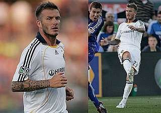 Photos of David Beckham Playing Soccer in Kansas City, Confronting Fan After He Insults Victoria
